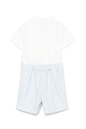 white cotton babygrow FENDI KIDS | BML152AS64F1QYB